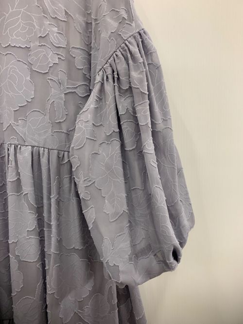 Mila Owen（ミラオーウェン）Mila Owen (ミラオーウェン) 袖ボリュームティアードワンピース ライトブルー サイズ:1の古着・服飾アイテム