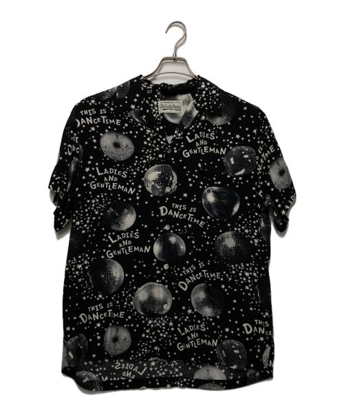 WACKO MARIA（ワコマリア）WACKO MARIA (ワコマリア) MIRROR BALL S/S HAWAIIAN SHIRT ブラック サイズ:Lの古着・服飾アイテム