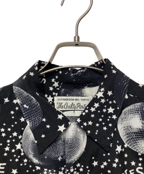 WACKO MARIA（ワコマリア）WACKO MARIA (ワコマリア) MIRROR BALL S/S HAWAIIAN SHIRT ブラック サイズ:Lの古着・服飾アイテム