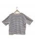 LACOSTE (ラコステ) B:MING by BEAMS (ビーミングバイビームス) 別注 カノコ ドロップショルダーTシャツ ホワイト×ネイビー サイズ:ＵＳ/Ｓ：5000円