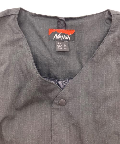 NANGA（ナンガ）NANGA (ナンガ) タキビリップストップインナーダウンカーディガン ブラック サイズ:Lの古着・服飾アイテム
