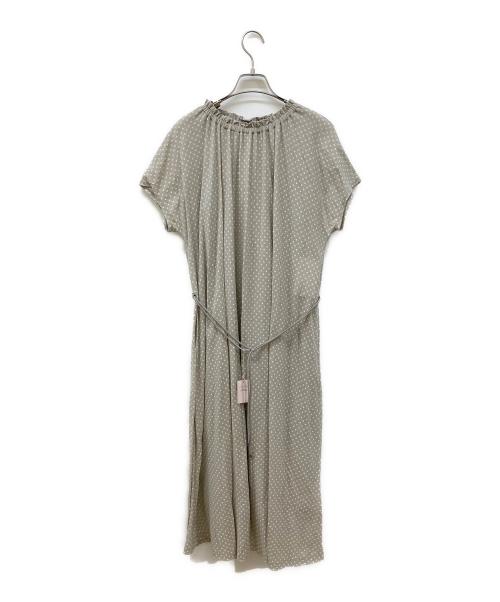 Soffio（ソフィオ）Soffio (ソフィオ) ドットプリントワンピース ベージュ サイズ:S 未使用品の古着・服飾アイテム
