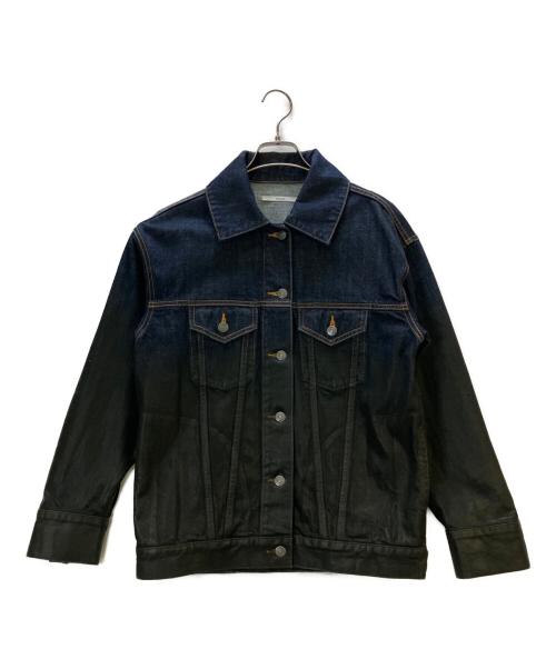 MECRE（メクル）MECRE (メクル) グラデーションコーティングデニムジャケット インディゴ サイズ:Freeの古着・服飾アイテム