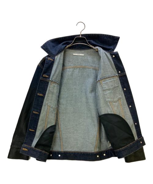 MECRE（メクル）MECRE (メクル) グラデーションコーティングデニムジャケット インディゴ サイズ:Freeの古着・服飾アイテム