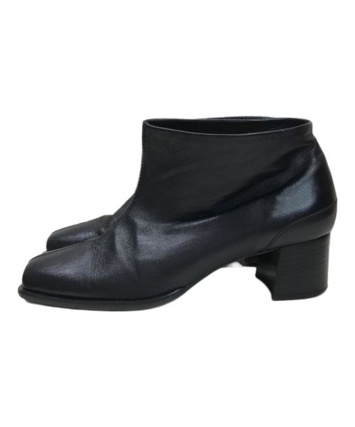 UNTISHOLD（アンチショルド）UNTISHOLD (アンチショルド) スクエアトゥショートブーツ ブラック サイズ:38の古着・服飾アイテム