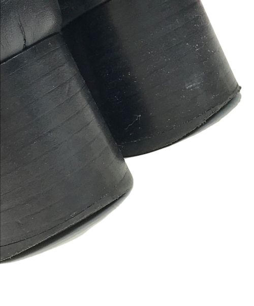 UNTISHOLD（アンチショルド）UNTISHOLD (アンチショルド) スクエアトゥショートブーツ ブラック サイズ:38の古着・服飾アイテム