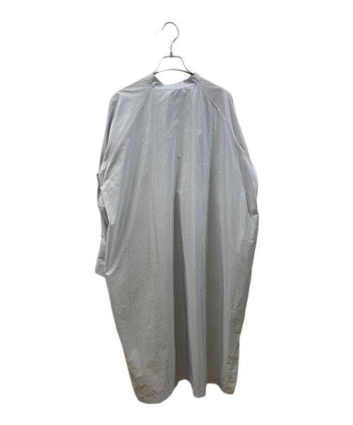 JIL SANDER（ジルサンダー）JIL SANDER (ジルサンダー) ストライプシャツドレス ブルー サイズ:34の古着・服飾アイテム