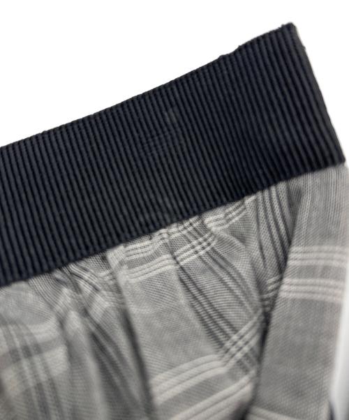 ANAYI（アナイ）ANAYI (アナイ) チェックウールボイルプリーツ スカート グレー サイズ:38の古着・服飾アイテム