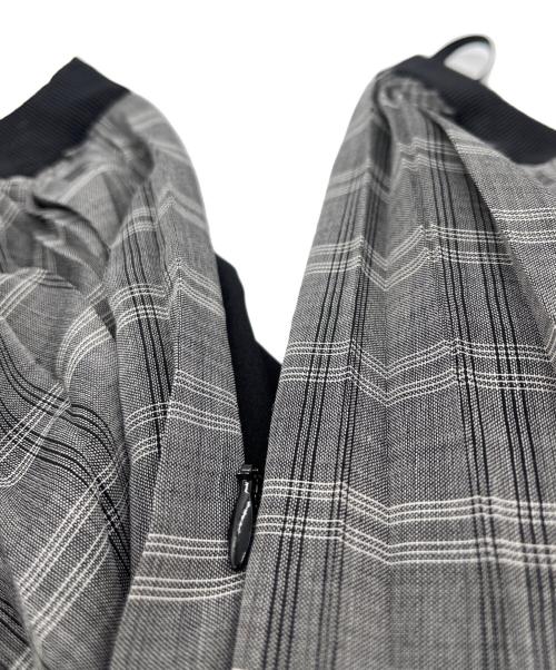 ANAYI（アナイ）ANAYI (アナイ) チェックウールボイルプリーツ スカート グレー サイズ:38の古着・服飾アイテム
