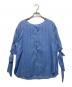 ANAYI（アナイ）の古着「ミネラルダイリボンスリーブブラウス」｜ブルー