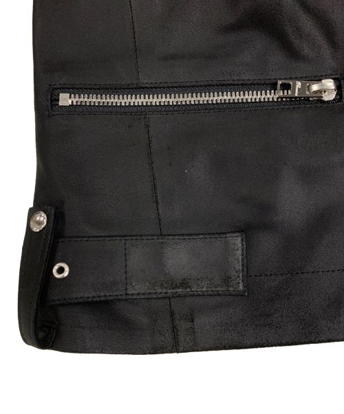 Rawtus（ロゥタス）Rawtus (ロゥタス) ゴートレザーシングルライダースジャケット ブラック サイズ:38の古着・服飾アイテム