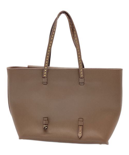 CHRISTIAN VILLA（クリスチャンヴィラ）CHRISTIAN VILLA (クリスチャンヴィラ) 2WAYスタッズトートバッグ ベージュの古着・服飾アイテム