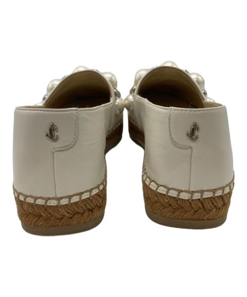 JIMMY CHOO（ジミーチュウ）JIMMY CHOO (ジミーチュウ) エスパドリーユ ホワイト サイズ:37の古着・服飾アイテム