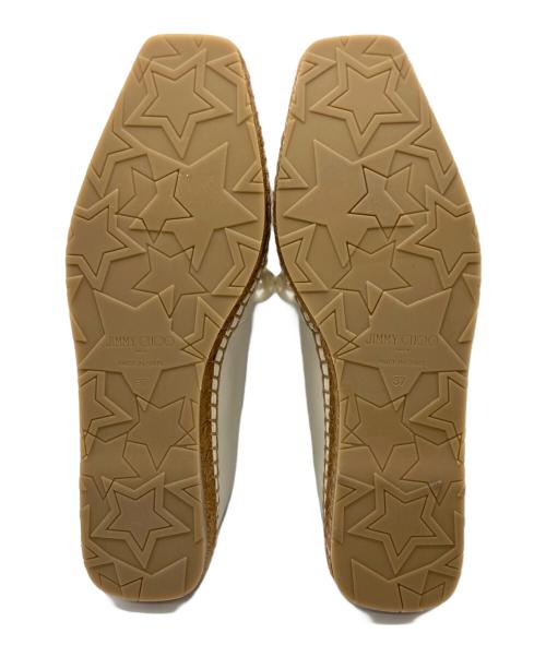 JIMMY CHOO（ジミーチュウ）JIMMY CHOO (ジミーチュウ) エスパドリーユ ホワイト サイズ:37の古着・服飾アイテム