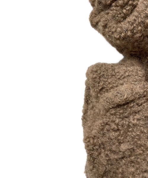 ROBERTO COLLINA（ロベルトコリーナ）ROBERTO COLLINA (ロベルトコリーナ) ブークレーニットコート ブラウン サイズ:freeの古着・服飾アイテム