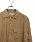 中古・古着 INDIVIDUALIZED SHIRTS (インディビジュアライズドシャツ) MAIDENS SHOP (メイデンズショップ) SUPER 130's WOOL LINEN CAMP COLLAR SHIRT ベージュ サイズ:L：10000円