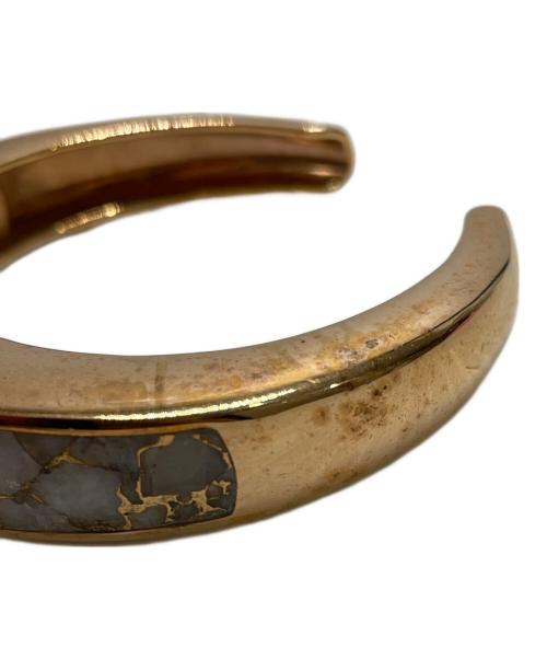 PAMELA LOVE（パメララブ）PAMELA LOVE (パメララブ) UNITED ARROWS (ユナイテッドアローズ) CLASSIC INLAY CUFF ゴールド サイズ:FREEの古着・服飾アイテム