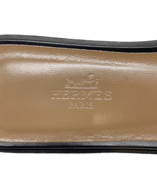 HERMES（エルメス）HERMES (エルメス) サンダル 《オラン》 ブラック サイズ:37 2/1の古着・服飾アイテム