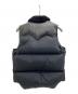 中古・古着 RockyMountainFeatherBed (ロッキーマウンテンフェザーベッド) ヨークレザー切替レザーダウンベスト ブラック サイズ:36：10000円