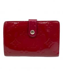 LOUIS VUITTON（ルイ ヴィトン）の古着「2つ折り財布 ヴェルニ ポルトフォイユヴィエノワ ローズアンディアン」