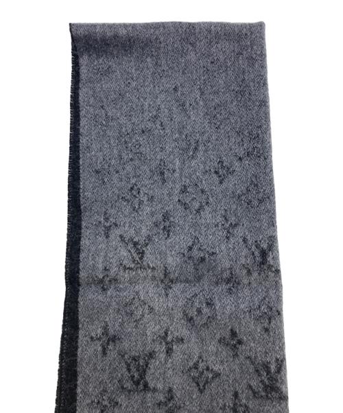 LOUIS VUITTON（ルイ ヴィトン）LOUIS VUITTON (ルイ ヴィトン) カシミヤウールマフラー ブラックの古着・服飾アイテム