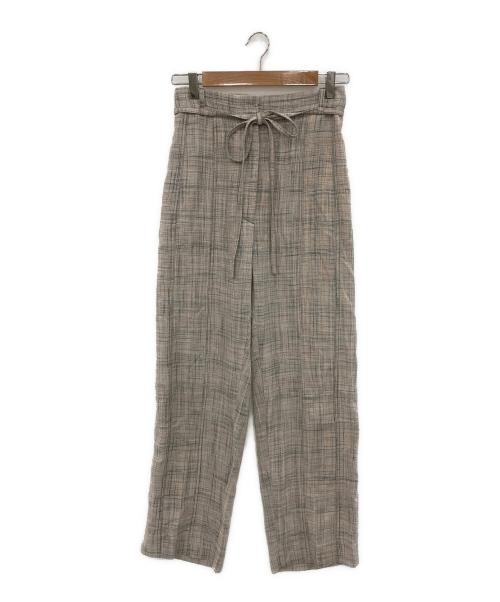 Acne studios（アクネ ストゥディオズ）ACNE STUDIOS (アクネ ストゥディオス) チェックパンツ ベージュ サイズ:34の古着・服飾アイテム