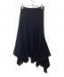 Acne studios（アクネ ストゥディオス）の古着「Handkerchief-hem Midi Skirt」｜ブラック