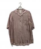 Acne studiosアクネ ストゥディオス）の古着「S/Sプリントシャツ」｜ピンク