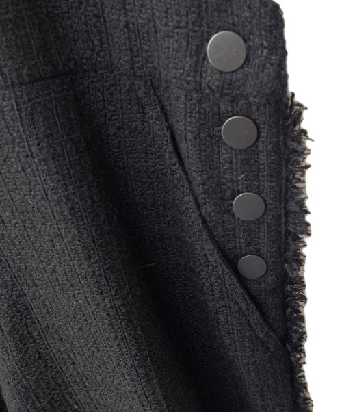 FRAMeWORK（フレームワーク）FRAMeWORK (フレームワーク) 20thツイードオーバーオール ブラック サイズ:38の古着・服飾アイテム