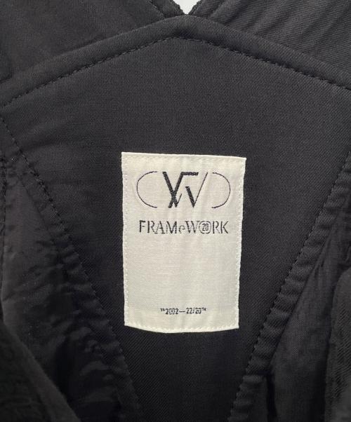 FRAMeWORK（フレームワーク）FRAMeWORK (フレームワーク) 20thツイードオーバーオール ブラック サイズ:38の古着・服飾アイテム