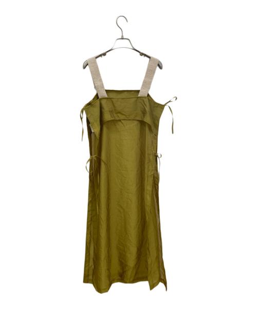 Chika Kisada（チカ キサダ）Chika Kisada (チカ キサダ) RAY BEAMS (レイ ビームス) 別注 肩ベルト ワンピース イエロー サイズ:1の古着・服飾アイテム