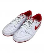 NIKEナイキ）の古着「AIR JORDAN 1 RETRO LOW OG」｜ホワイト×レッド