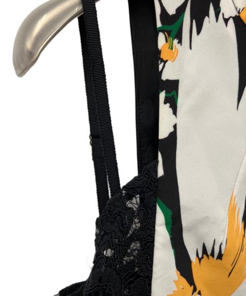 AKIRA NAKA（アキラナカ）AKIRA NAKA (アキラナカ) ハーパーレースコンビドレス ブラック サイズ:36の古着・服飾アイテム