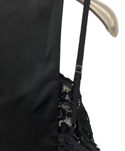 AKIRA NAKA（アキラナカ）AKIRA NAKA (アキラナカ) ハーパーレースコンビドレス ブラック サイズ:36の古着・服飾アイテム