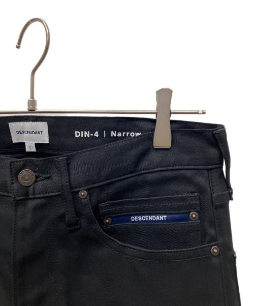 DESCENDANT（ディセンダント）DESCENDANT (ディセンダント) DIN-4 SKINNY JEANS ブラック サイズ:2の古着・服飾アイテム