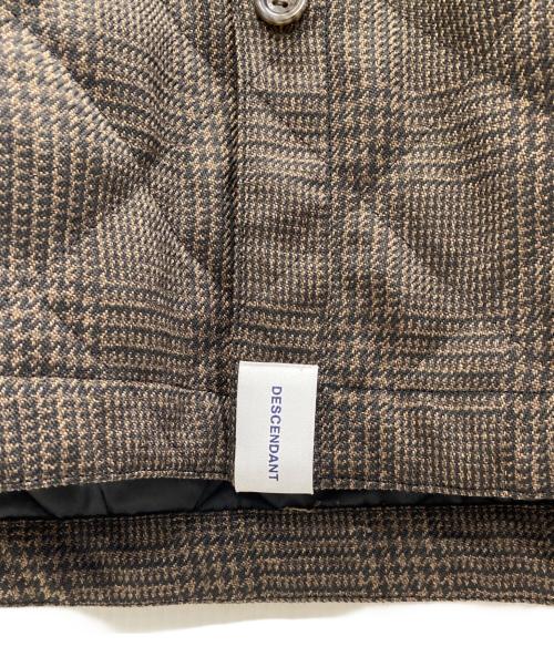 DESCENDANT（ディセンダント）DESCENDANT (ディセンダント) LOYAL QUILTING JACKET ブラウン サイズ:SIZE 1の古着・服飾アイテム