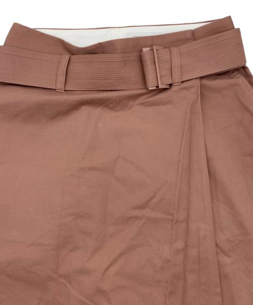 TOMORROW LAND（トゥモローランド）TOMORROW LAND (トゥモローランド) サップルツイル ベルテッドロングスカート ピンク サイズ:36の古着・服飾アイテム