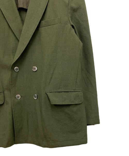 BEAMS PLUS（ビームスプラス）BEAMS PLUS (ビームスプラス) ブルーフェイスレスター4ボタンダブルブレステッドジャケット カーキ サイズ:Sの古着・服飾アイテム