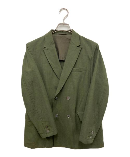 BEAMS PLUS（ビームスプラス）BEAMS PLUS (ビームスプラス) ブルーフェイスレスター4ボタンダブルブレステッドジャケット カーキ サイズ:Sの古着・服飾アイテム