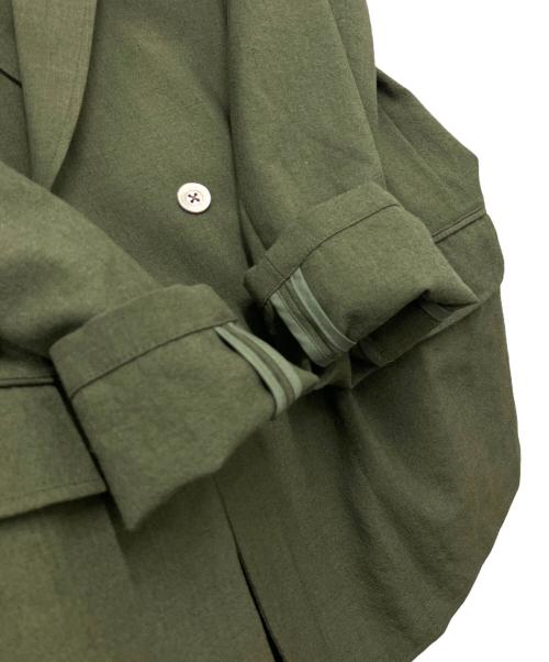 BEAMS PLUS（ビームスプラス）BEAMS PLUS (ビームスプラス) ブルーフェイスレスター4ボタンダブルブレステッドジャケット カーキ サイズ:Sの古着・服飾アイテム