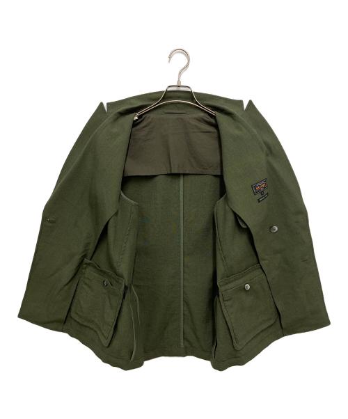 BEAMS PLUS（ビームスプラス）BEAMS PLUS (ビームスプラス) ブルーフェイスレスター4ボタンダブルブレステッドジャケット カーキ サイズ:Sの古着・服飾アイテム