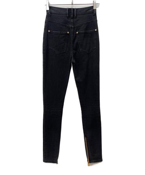 BALMAIN（バルマン）BALMAIN (バルマン) バイカーデニムパンツ ブラック サイズ:34の古着・服飾アイテム