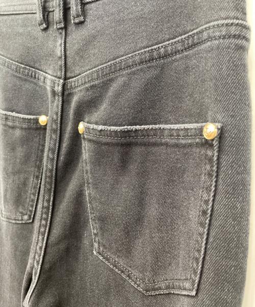 BALMAIN（バルマン）BALMAIN (バルマン) バイカーデニムパンツ ブラック サイズ:34の古着・服飾アイテム
