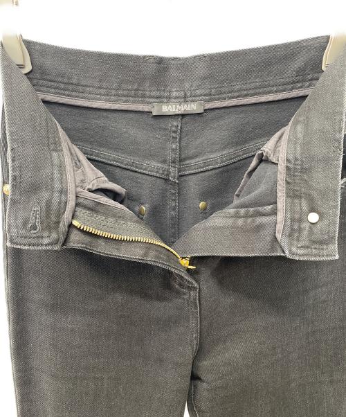 BALMAIN（バルマン）BALMAIN (バルマン) バイカーデニムパンツ ブラック サイズ:34の古着・服飾アイテム