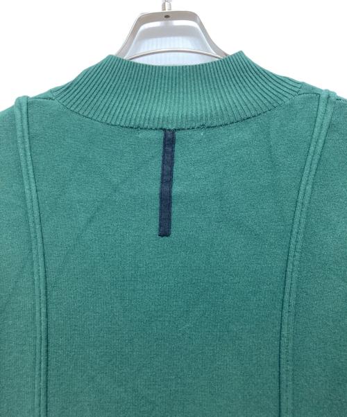 UN3D.（アンスリード）UN3D. (アンスリード) ポイントカラーニットワンピース グリーン サイズ:38の古着・服飾アイテム