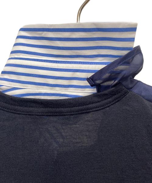 sacai（サカイ）sacai (サカイ) シャツドッキングラッフルフリルTシャツ ネイビー サイズ:1の古着・服飾アイテム