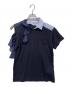 sacai（サカイ）の古着「シャツドッキングラッフルフリルTシャツ」｜ネイビー