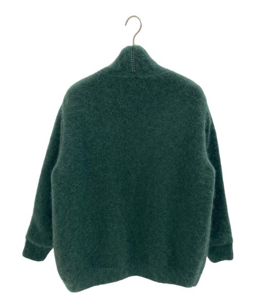 ATON（エイトン）ATON (エイトン) モヘヤカーディガン グリーン サイズ:02の古着・服飾アイテム