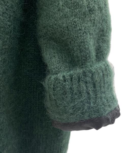 ATON（エイトン）ATON (エイトン) モヘヤカーディガン グリーン サイズ:02の古着・服飾アイテム