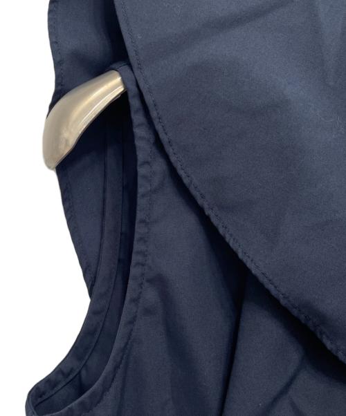 OHGA（オオガ）OHGA (オオガ) ノースフリルブラウス ネイビー サイズ:FREEの古着・服飾アイテム